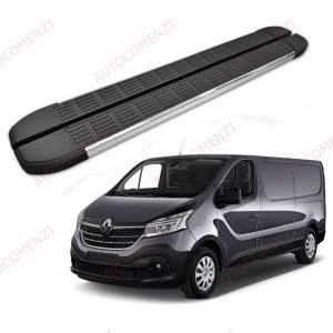 Set praguri RENAULT Trafic III 2014-prezent - varianta scurta (praguri + kit montaj)