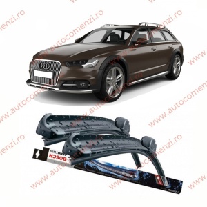 Set stergatoare parbriz AUDI A6 C7 2012-2018 Allroad Quattro (sofer + pasager) BOSCH