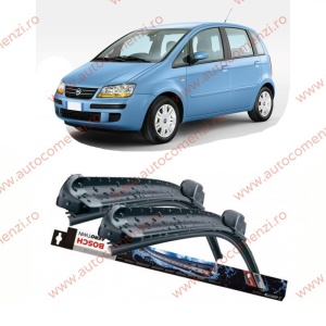 Set stergatoare parbriz FIAT Idea 2003-2008 Pre-Facelift (sofer + pasager) BOSCH