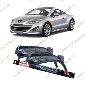 Set stergatoare parbriz PEUGEOT RCZ 2009-2015 (sofer + pasager) BOSCH