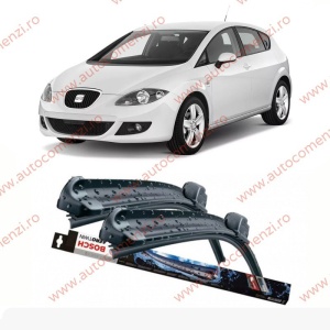 Set stergatoare parbriz SEAT Leon II 2005-2012 (sofer + pasager) BOSCH