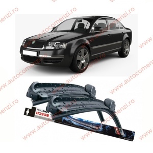 Set stergatoare parbriz SKODA Superb I 2001-2008 (sofer + pasager) BOSCH