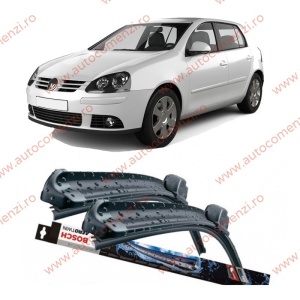 Set stergatoare parbriz VW Golf V 2003-2009 (sofer + pasager) BOSCH