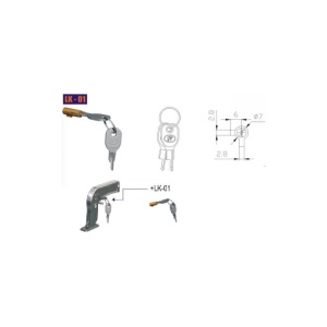 Antifurt cupla remorca cu cheie LK-01