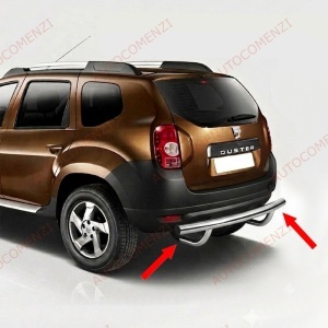 Bullbar inox DACIA Duster I 2010-2017 4x2 - pentru spate