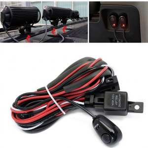 Cablaj proiectoare plafon 12v cu relee sigurante si switch pentru lumini auto