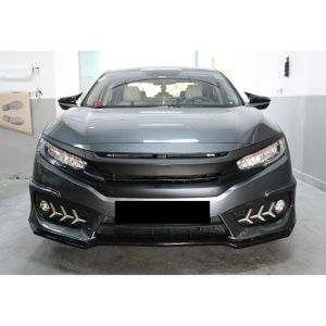 Capace oglinda tip BATMAN HONDA Civic X 2015-2021 Sedan / Hatchback - negru lucios - BAT10032/C536-BAT2