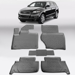 Covoare AUDI Q7 I (4L) 2005-2015 - tip tavita - 100% cauciuc - SEINTEX