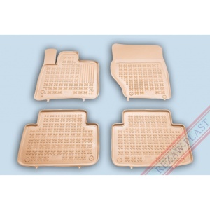 Covoare cauciuc AUDI Q7 I 2005-2015 (5 locuri) - tip tavita - bej - REZAW PLAST