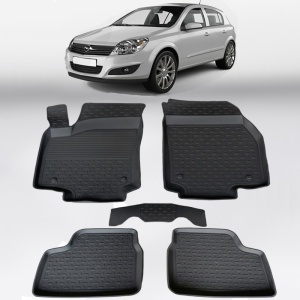 Covoare OPEL Astra H 2004-2014 - tip tavita - 100% cauciuc - SEINTEX