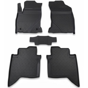 Covoare TOYOTA Hilux VIII 2015-2025 - tip tavita - 100% cauciuc - SEINTEX