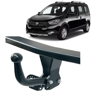 DACIA Dokker 2012-2021 - Kit carlig de remorcare ( Carlig + sistem cablaj dedicat) Pachet Complet