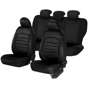 Huse scaune auto compatibile VW Jetta IV 1999-2006 / Urban Negru (44485)