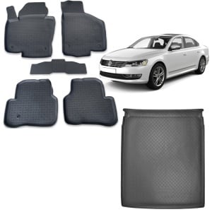 Pachet Tavita Portbagaj + Covoare VW Passat B7 2010-2015 Sedan / Berlina