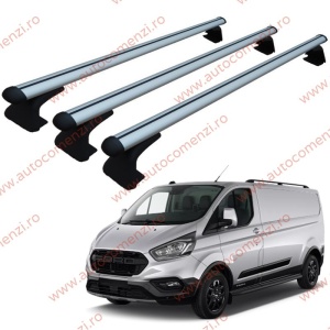 Set 3 bare portbagaj FORD Transit Custom II 2023-prezent - ALUMINIU - fixare pe caroserie - Cargo BT3/150-