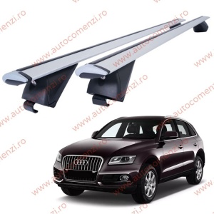 Set bare portbagaj AUDI Q5 I 2008-2017 - Wingbar - Aluminiu / cu cheie antifurt