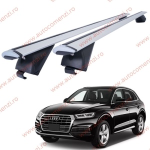 Set bare portbagaj AUDI Q5 II (FY) 2017-2024 - Wingbar - Aluminiu / cu cheie antifurt