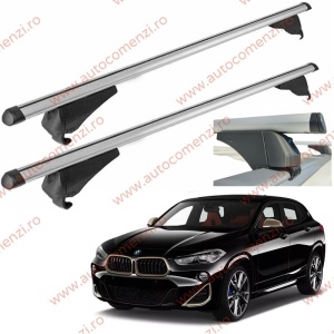 Set bare portbagaj BMW X2 F39 2017-2020 Pre-Facelift - Aluminiu / cu cheie antifurt