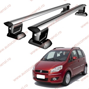 Set bare portbagaj FIAT Idea 2003-2012 - Wingbar - cu cheie antifurt / Aluminiu