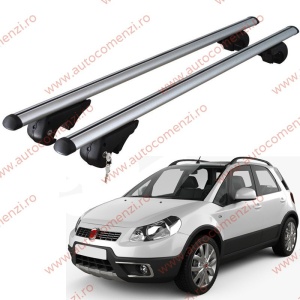 Set bare portbagaj FIAT Sedici 2005-2014 - cu cheie antifurt / Aluminiu - 120 cm