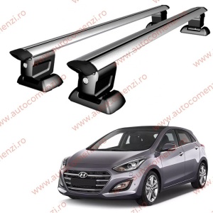 Set bare portbagaj HYUNDAI i30 II 2011-2017 Hatchback - Wingbar - cu cheie antifurt / Aluminiu
