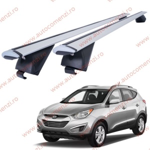 Set bare portbagaj HYUNDAI ix35 2009-2015 - Wingbar - Aluminiu / cu cheie antifurt