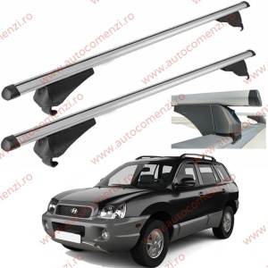 Set bare portbagaj HYUNDAI Santa Fe I 2000-2006 - Aluminiu / cu cheie antifurt