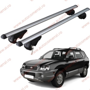 Set bare portbagaj HYUNDAI Santa Fe I 2000-2006 - cu cheie antifurt / Aluminiu - 120 cm