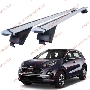 Set bare portbagaj KIA Sportage IV 2015-2021 - Wingbar - Aluminiu / cu cheie antifurt
