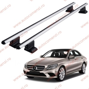 Set bare portbagaj MERCEDES Clasa C W205 2015-2023 Sedan - cu cheie antifurt / Aluminiu