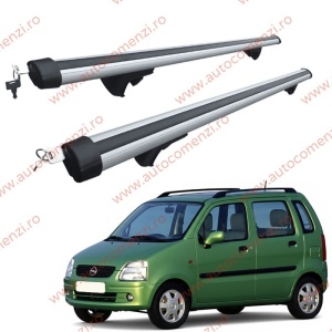 Set bare portbagaj OPEL Agila A 2000-2007 - Aluminiu / cu cheie antifurt - 120 cm