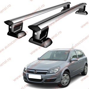 Set bare portbagaj OPEL Astra H 2004-2014 Sedan / Hatchback / Combi - Wingbar - cu cheie antifurt / Aluminiu