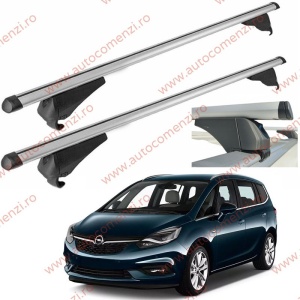 Set bare portbagaj OPEL Zafira C Tourer 2011-2019 - Aluminiu / cu cheie antifurt