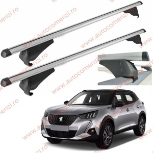 Set bare portbagaj PEUGEOT 2008 II 2019-prezent - Aluminiu / cu cheie antifurt