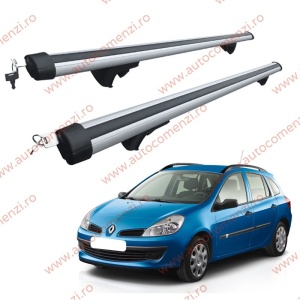 Set bare portbagaj RENAULT Clio III 2005-2014 Combi - Aluminiu / cu cheie antifurt - 120 cm