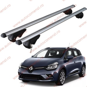 Set bare portbagaj RENAULT Clio IV 2012-2020 Combi - cu cheie antifurt / Aluminiu - 120 cm