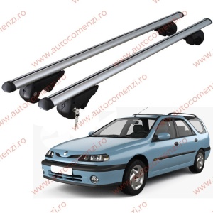 Set bare portbagaj RENAULT Laguna I 1998-2001 Facelift Combi - cu cheie antifurt / Aluminiu - 120 cm