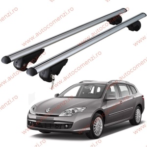 Set bare portbagaj RENAULT Laguna III 2008-2015 Combi - cu cheie antifurt / Aluminiu - 120 cm