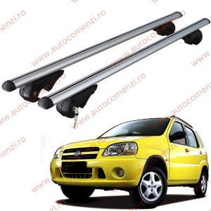 Set bare portbagaj SUZUKI Ignis I 2000-2008 - cu cheie antifurt / Aluminiu - 120 cm