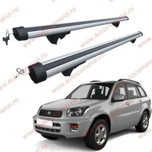 Set bare portbagaj TOYOTA Rav 4 (XA20) 2000-2005 - Aluminiu / cu cheie antifurt - 120 cm