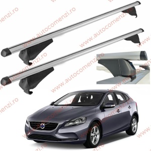 Set bare portbagaj VOLVO V40 Cross Country 2013-2019 - Aluminiu / cu cheie antifurt