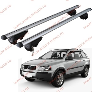 Set bare portbagaj VOLVO XC90 I 2002-2014 - cu cheie antifurt / Aluminiu - 120 cm