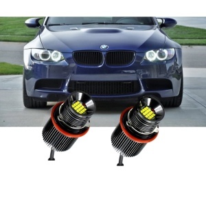 Set LED Marker Angel Eyes BMW, 80W, Alb (Canbus) - pentru faruri Xenon