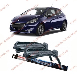 Set stergatoare parbriz PEUGEOT 208 I 2012-2019 (sofer + pasager) BOSCH