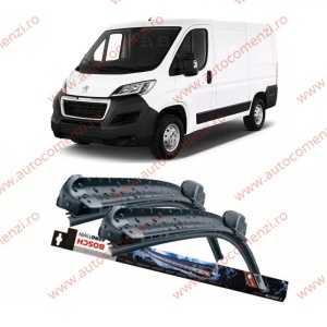 Set stergatoare parbriz PEUGEOT Boxer III 2006-prezent (sofer + pasager) BOSCH