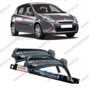 Set stergatoare parbriz RENAULT Clio III 2005-2014 (sofer + pasager) BOSCH