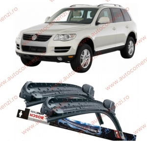 Set stergatoare parbriz VW Touareg I (7L) 2002-2010 (sofer + pasager) BOSCH
