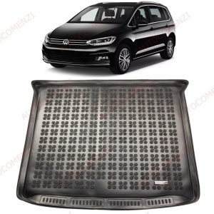 Tavita Portbagaj cauciuc VW Touran II 2015-prezent (7 locuri - portbagaj sus - randul 3 de scaune pliat) - REZAW PLAST