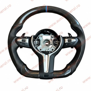 Volan sport BMW Seria 2 F22 / F23 2014-2021 / Piele perforata + Carbon
