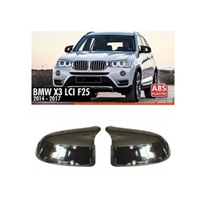 Capace oglinda tip BATMAN BMW X3 F25 2014-2017 Facelift - negru lucios - BAT10101/C515-BAT4